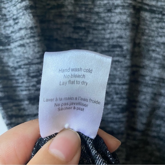 Monk and Lou Scoop Neck Back Straps Knit Dress Heather Grey - Picture 10 of 11